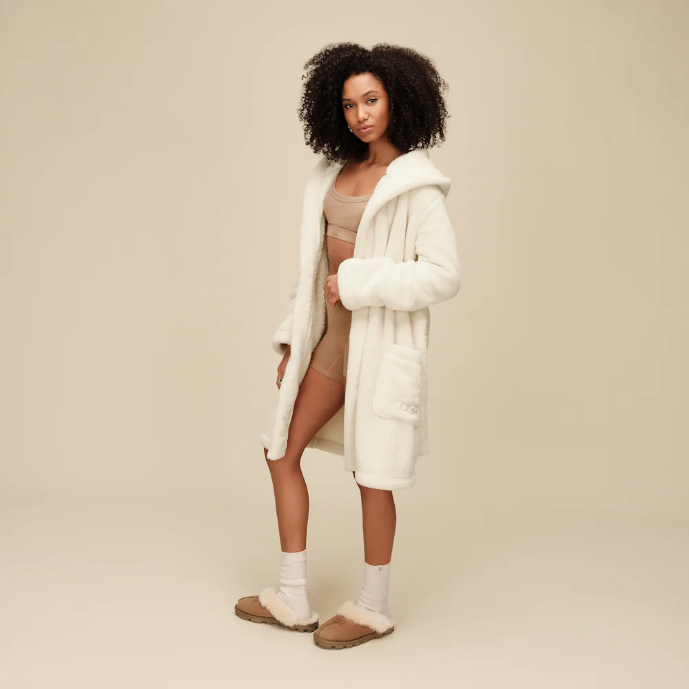 Robe de chambre Aarti en Uggfluff Crème vue 3