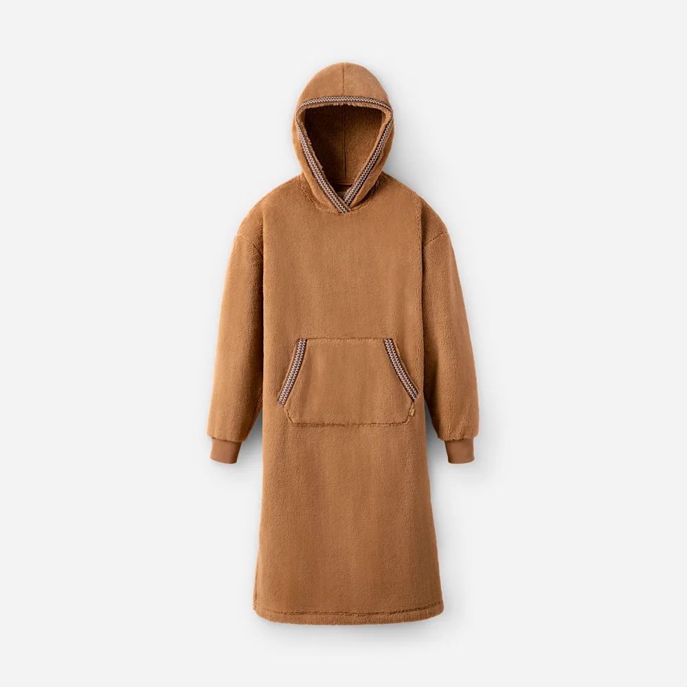 Sweat à capuche oversize en UGGfluff Chestnut