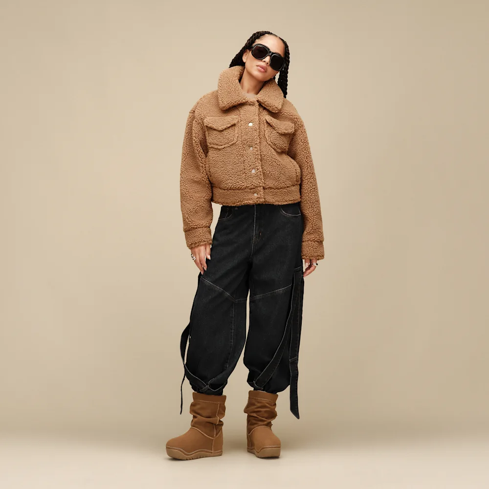 Veste camionneur courte Frankie Chestnut vue 3