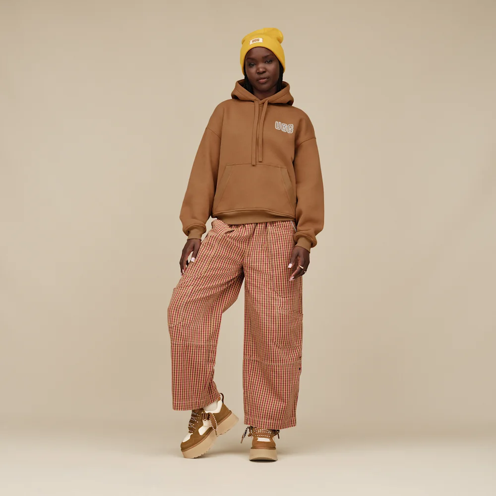 UGG Logo sweat à capuche Chestnut vue 5