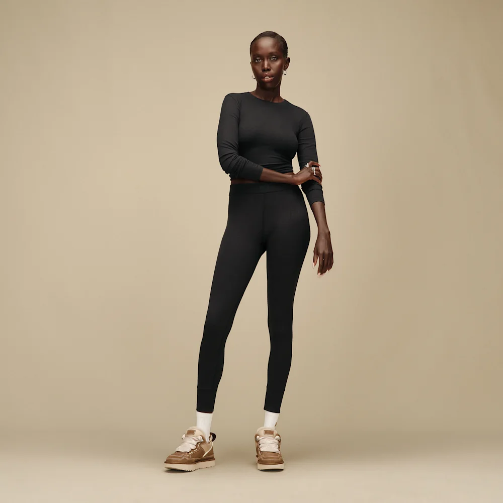 Legging Paloma II Rib Noir vue 3