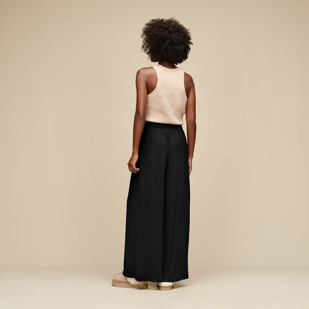 Pantalon large Imogen côtelé Noir vue 4