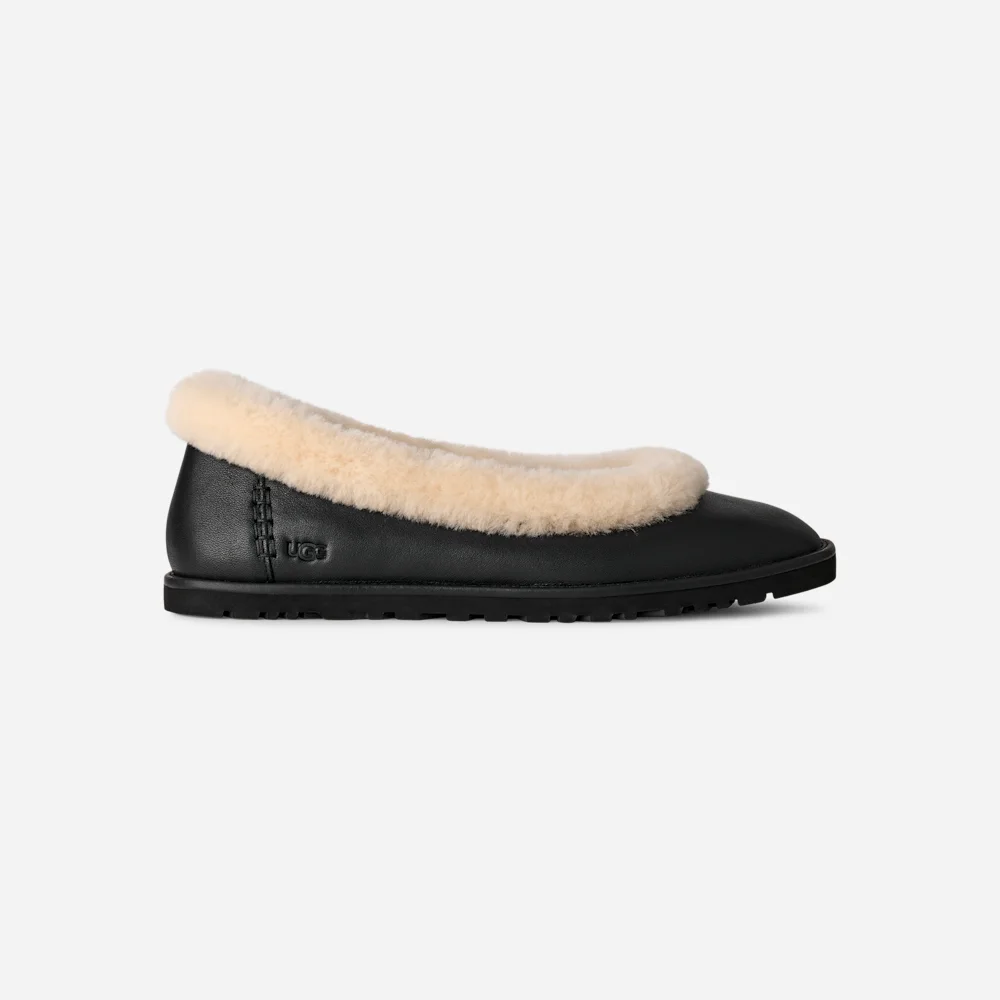 Ballerine en cuir Zora Black