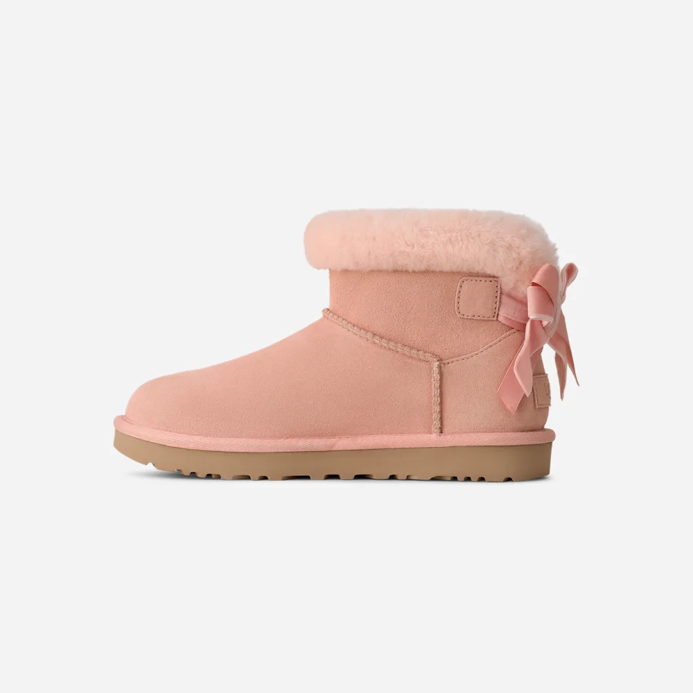 Botte Classic Mini Bailey Mixed Bow Beige Blush vue 3