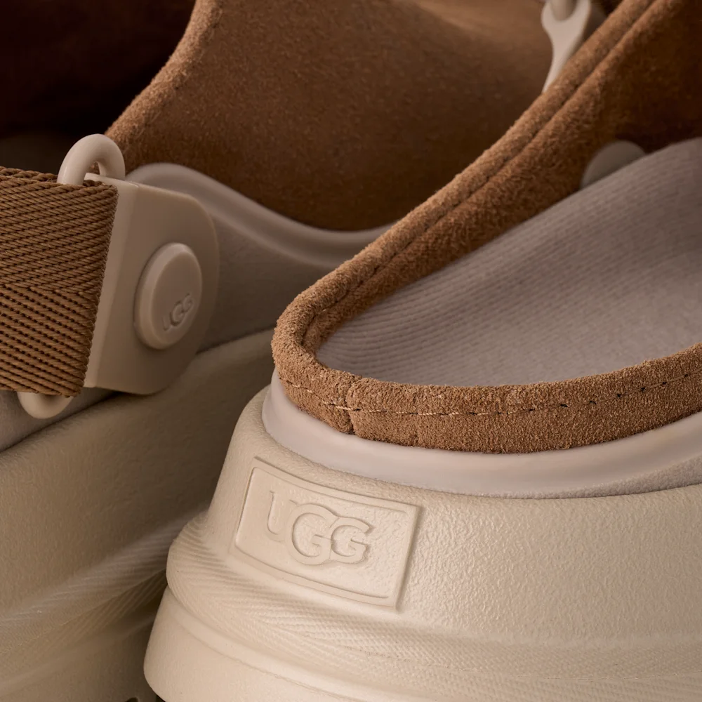 Sabot GoldenGlow en daim Chestnut vue 5