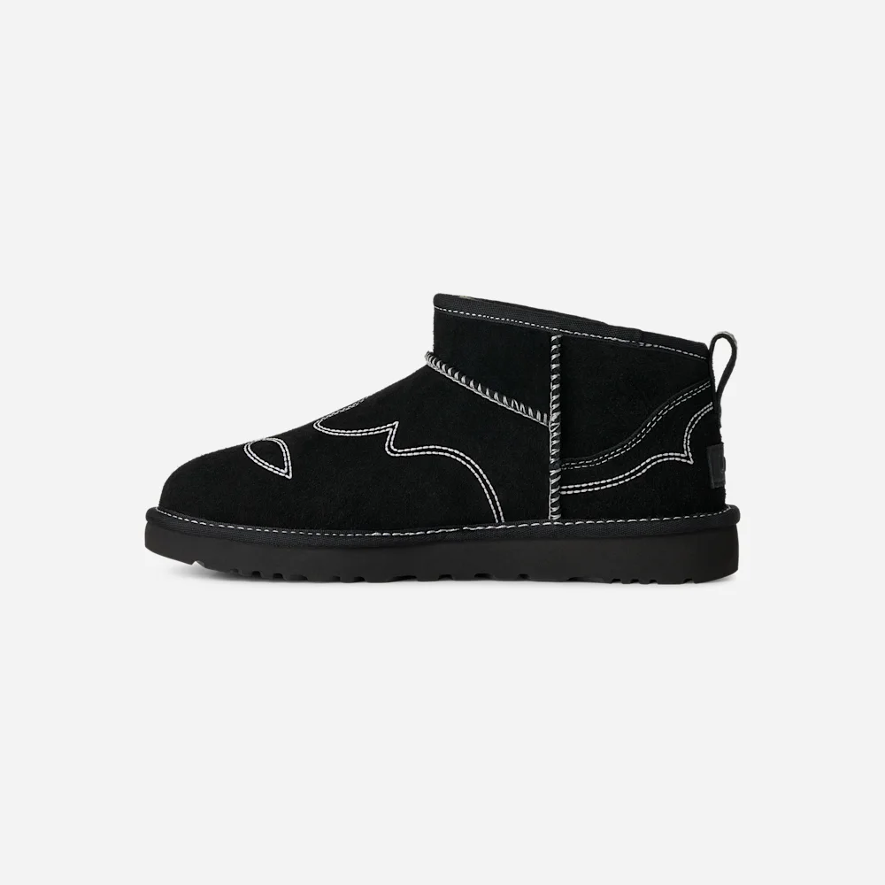 Botte Classic Ultra Mini Western Black vue 3