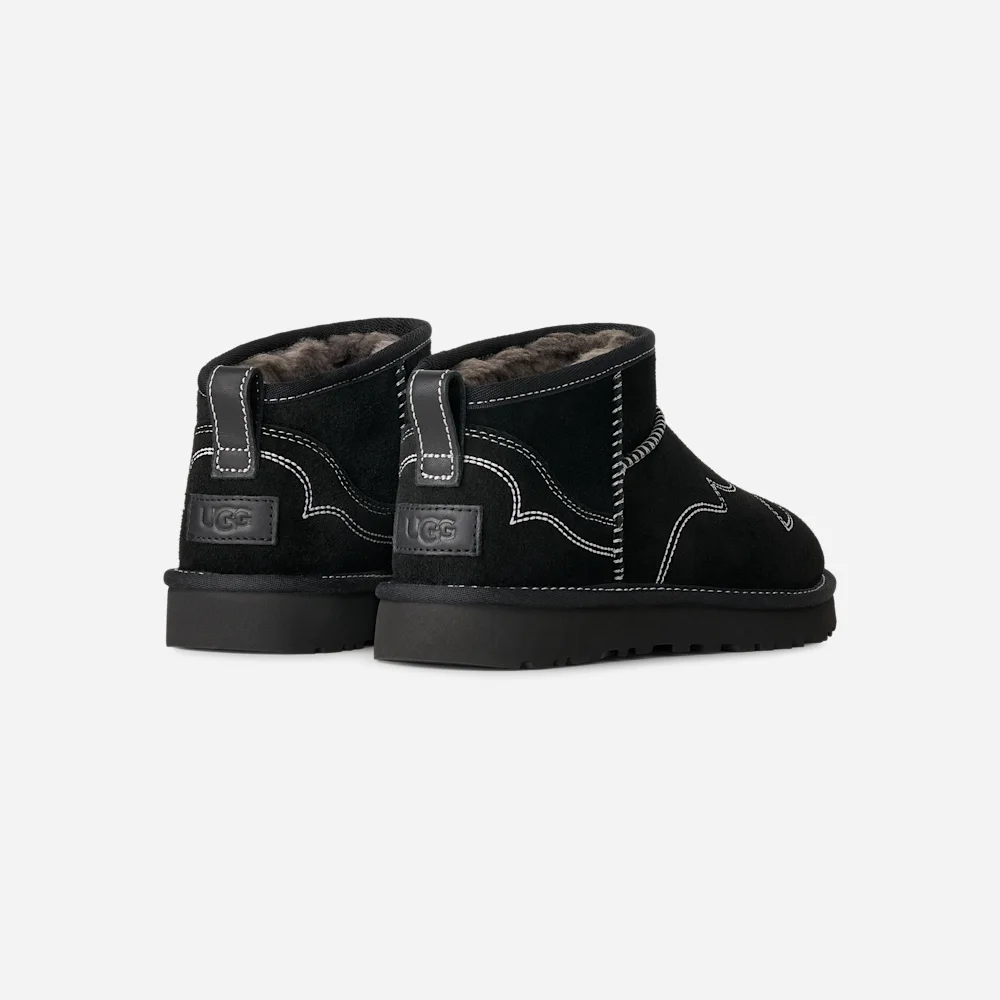 Botte Classic Ultra Mini Western Black vue 4