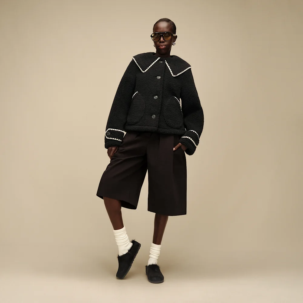Veste à col Nikia Noir vue 3