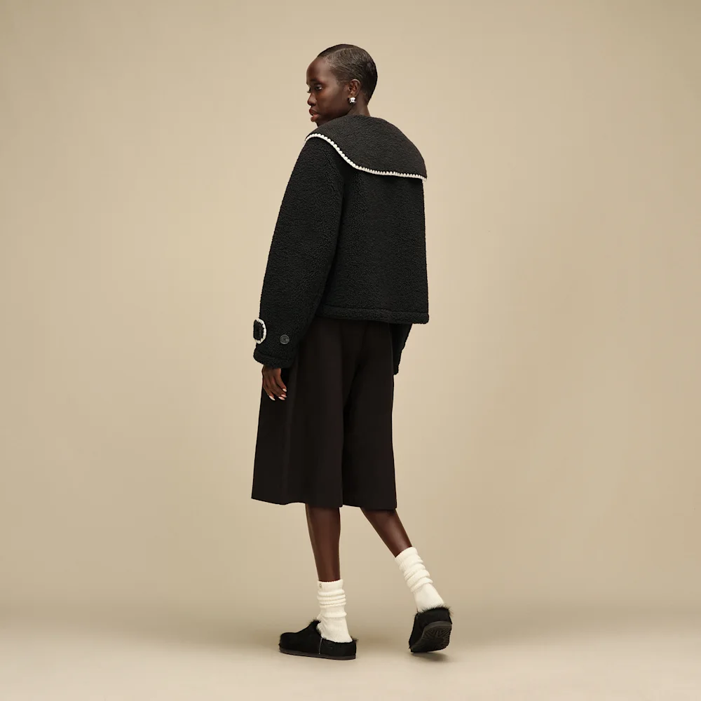 Veste à col Nikia Noir vue 4