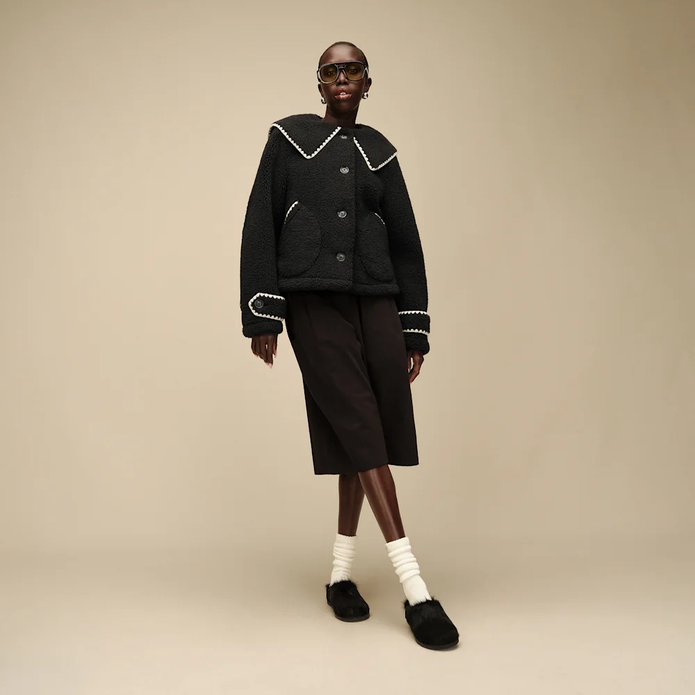 Veste à col Nikia Noir vue 5