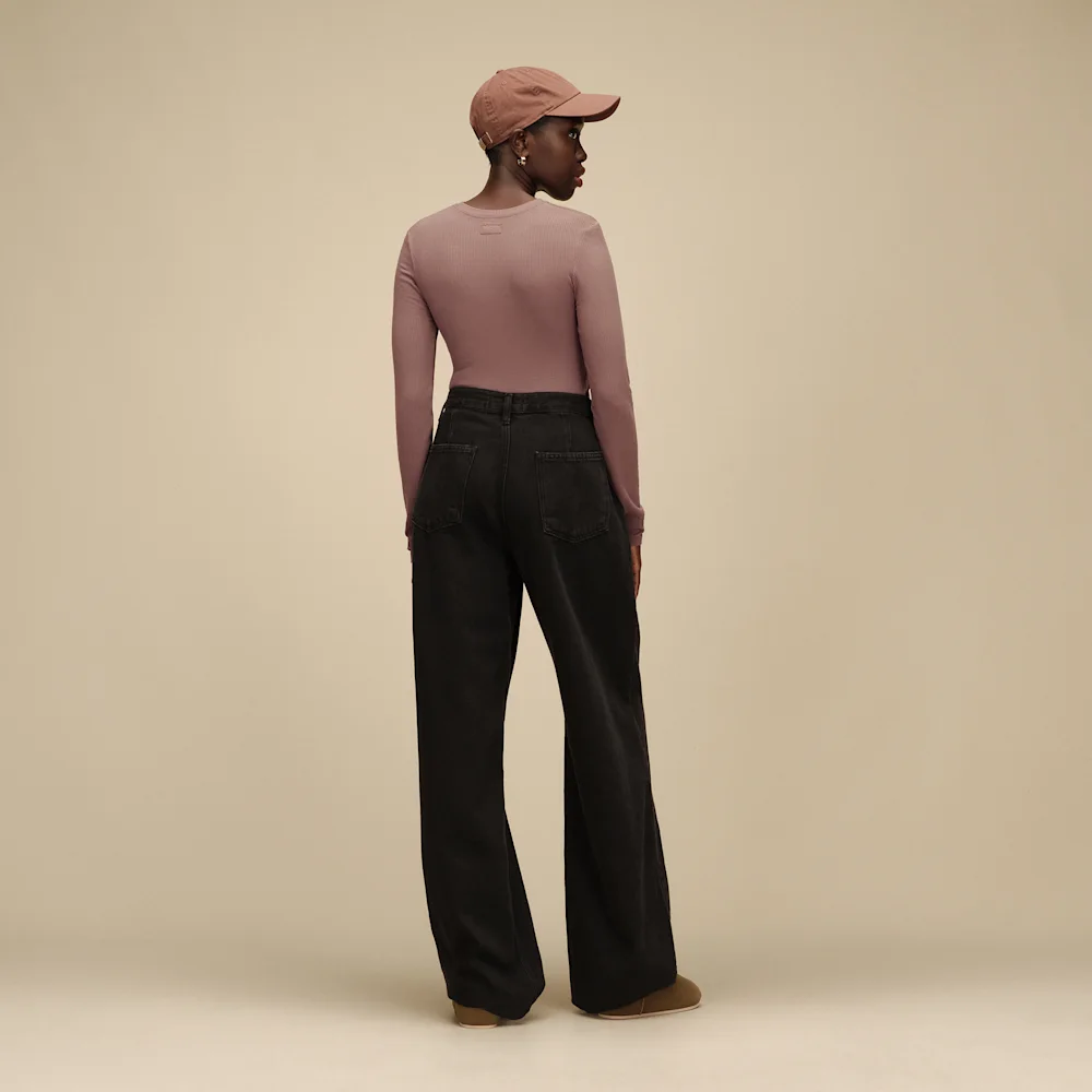 Aidelene Long Sleeve Rib Tee Allspice vue 4