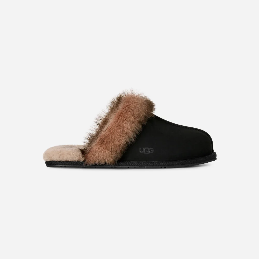 Chausson Scuffette en nubuck Black