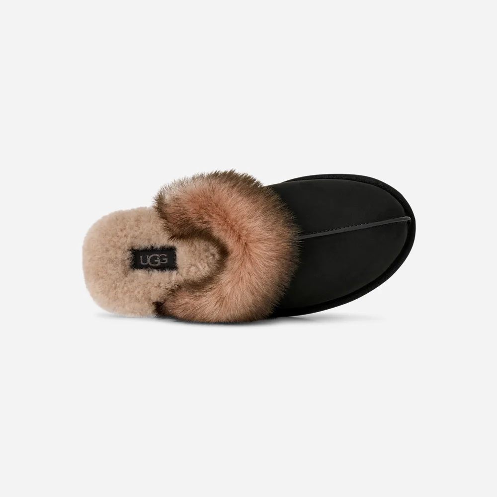 Chausson Scuffette en nubuck Black vue 6